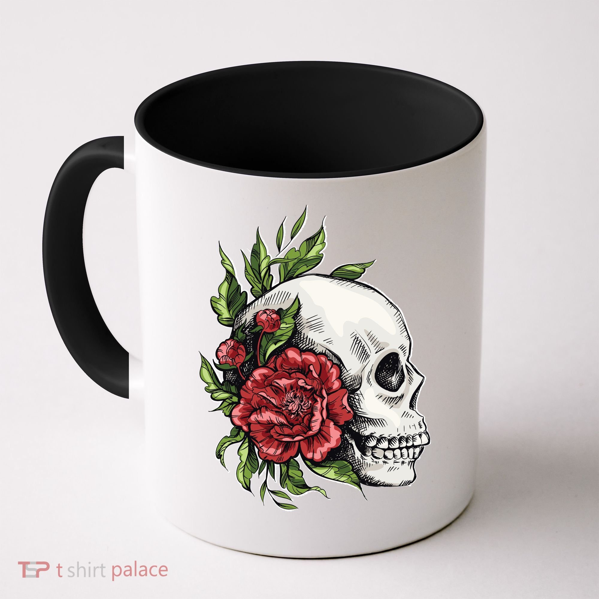 Skull Roses Coffee Mug