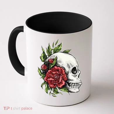 Skull Roses Coffee Mug