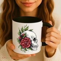 Skull Roses Coffee Mug thumb 3