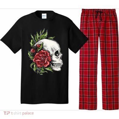Skull Roses Pajama Set