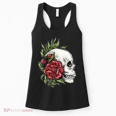 Skull Roses Women's Tank Top