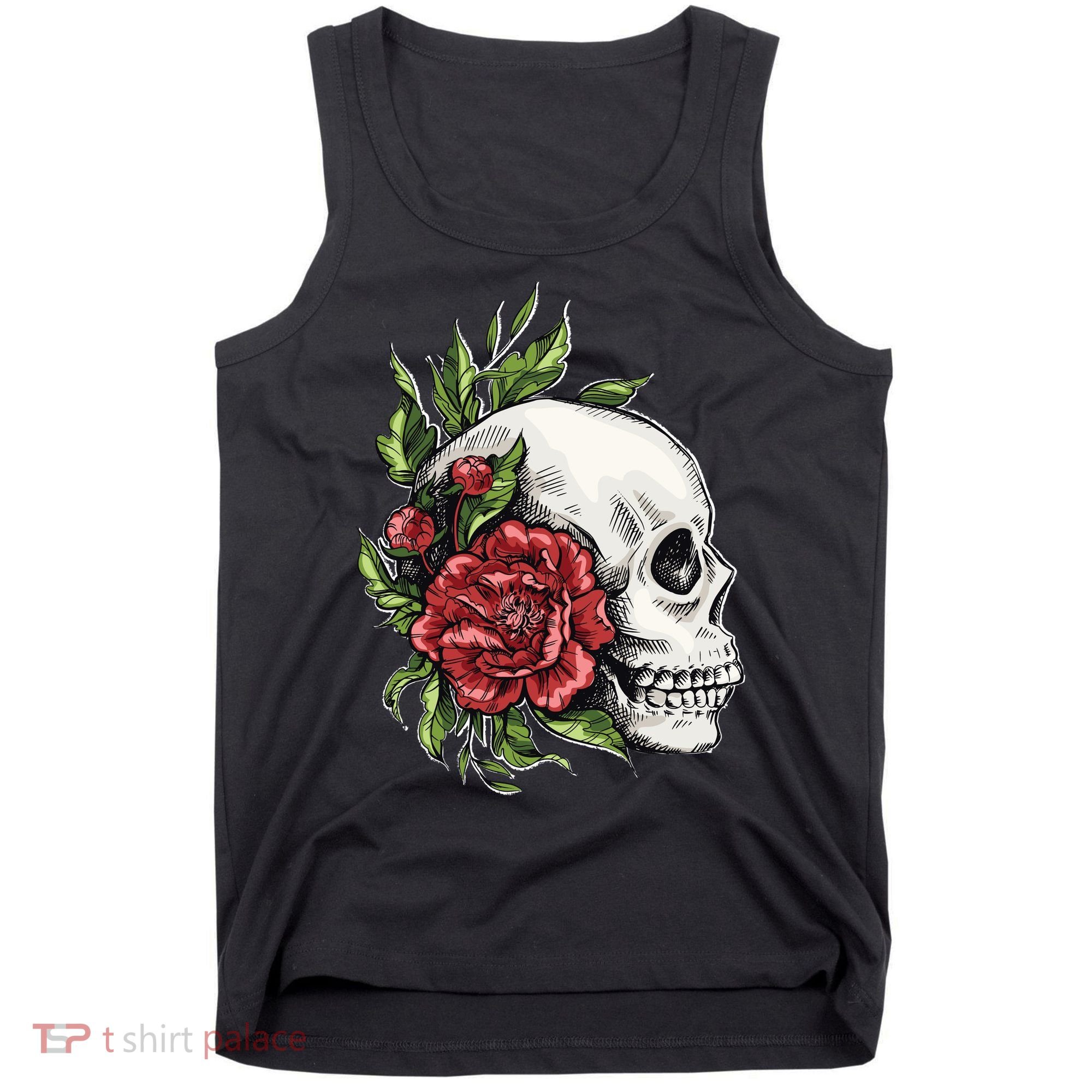 Skull Roses Tank Top