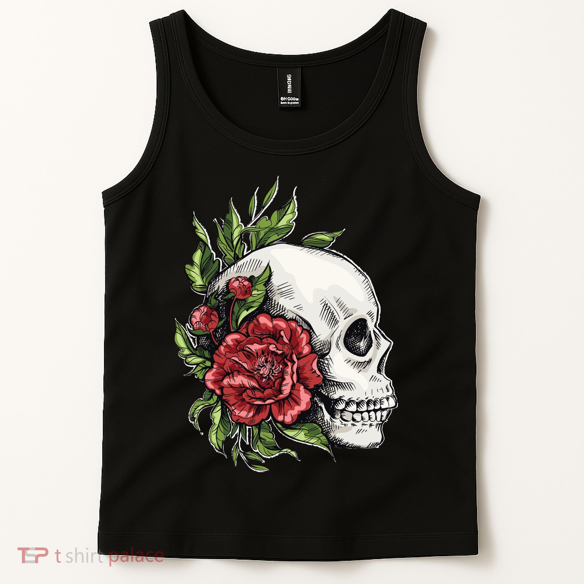 Skull Roses Tank Top