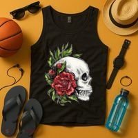 Skull Roses Tank Top thumb 4