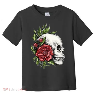 Skull Roses Toddler T-Shirt