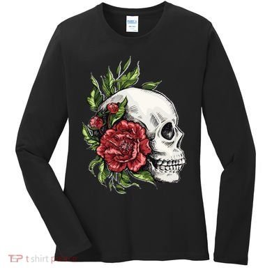 Skull Roses Women's Long Sleeve Shirt