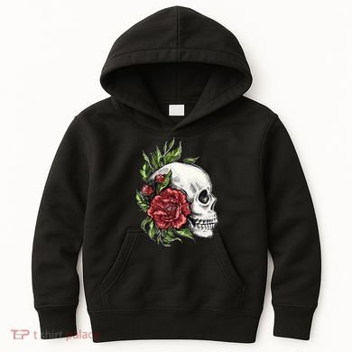 Skull Roses Kids Hoodie