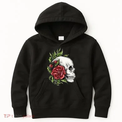 Skull Roses Kids Hoodie