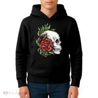 Skull Roses Kids Hoodie thumb 4