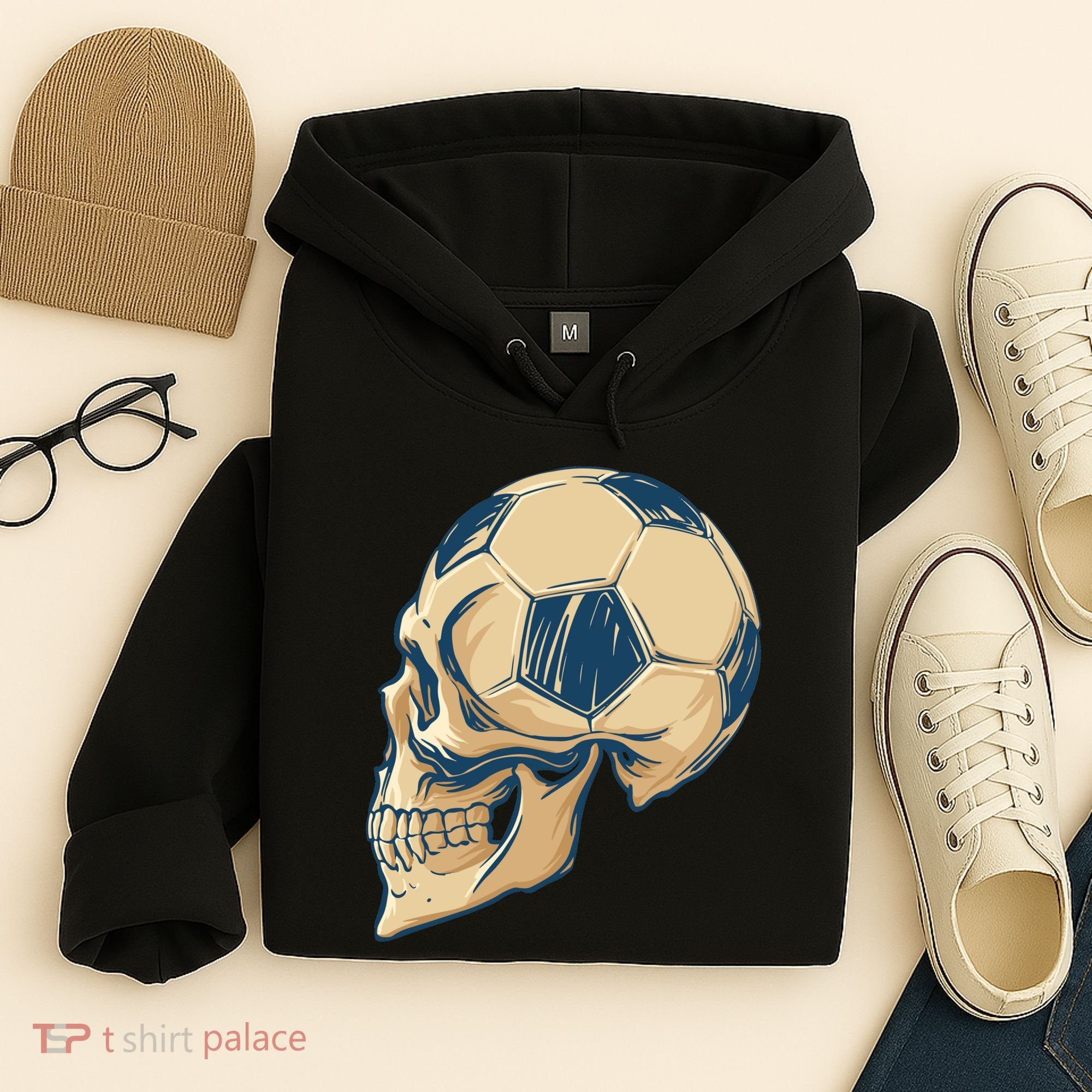Skull Soccer Ball Hoodie