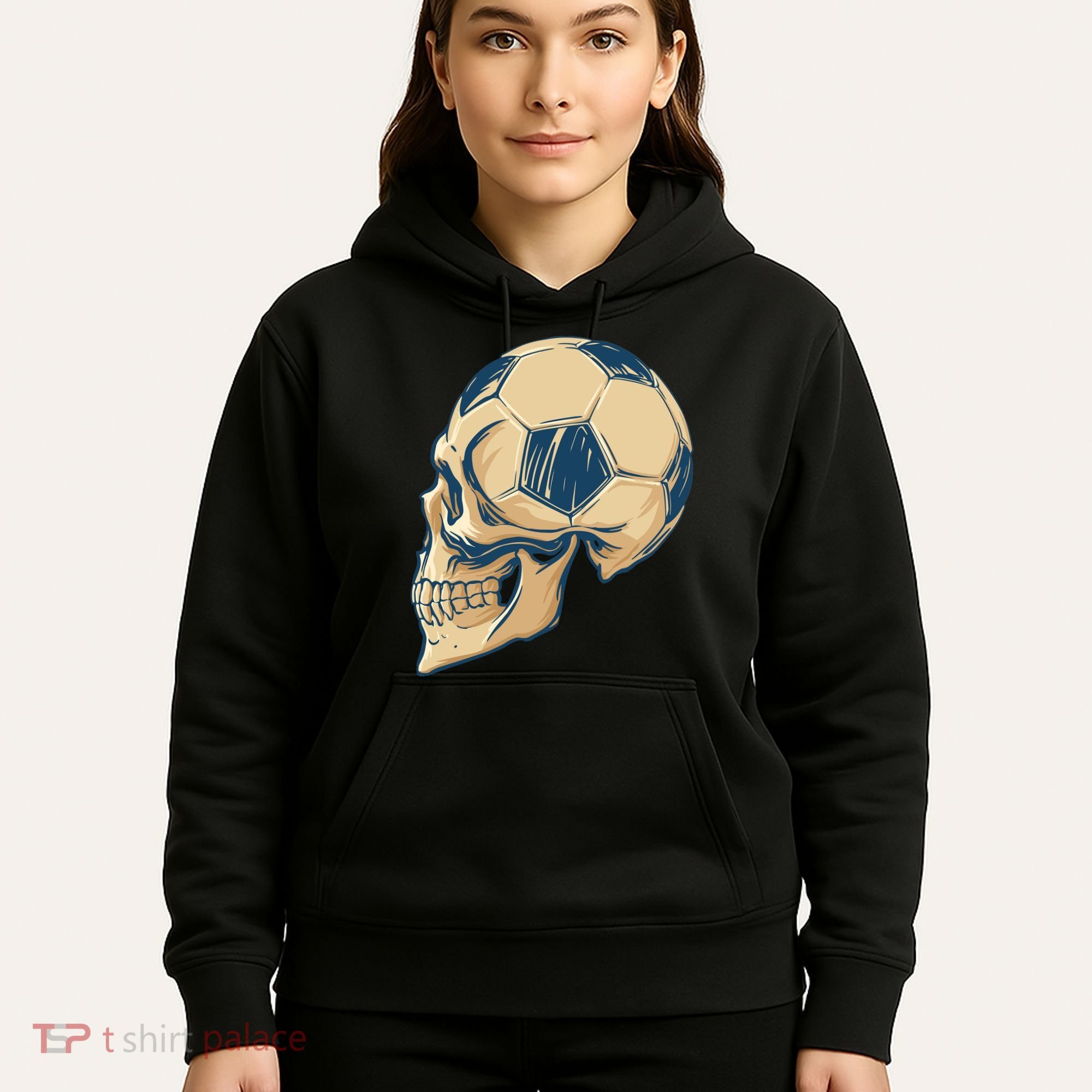 Skull Soccer Ball Hoodie