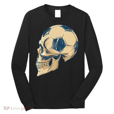 Skull Soccer Ball Long Sleeve Shirt