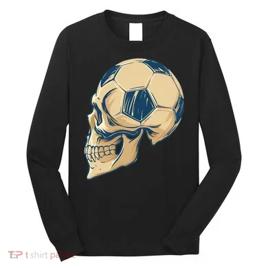 Skull Soccer Ball Long Sleeve Shirt