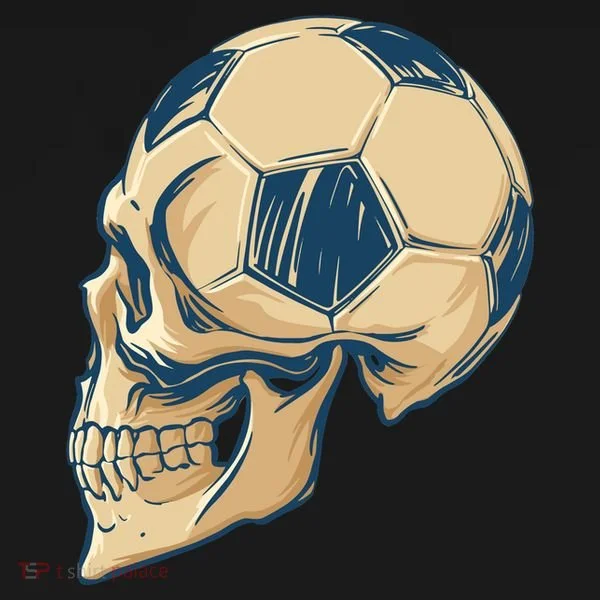 Skull Soccer Ball Bucket Hat