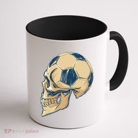 Skull Soccer Ball Coffee Mug thumb 1
