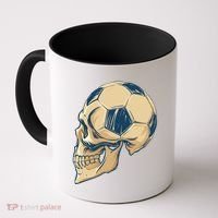 Skull Soccer Ball Coffee Mug thumb 0