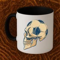 Skull Soccer Ball Coffee Mug thumb 2
