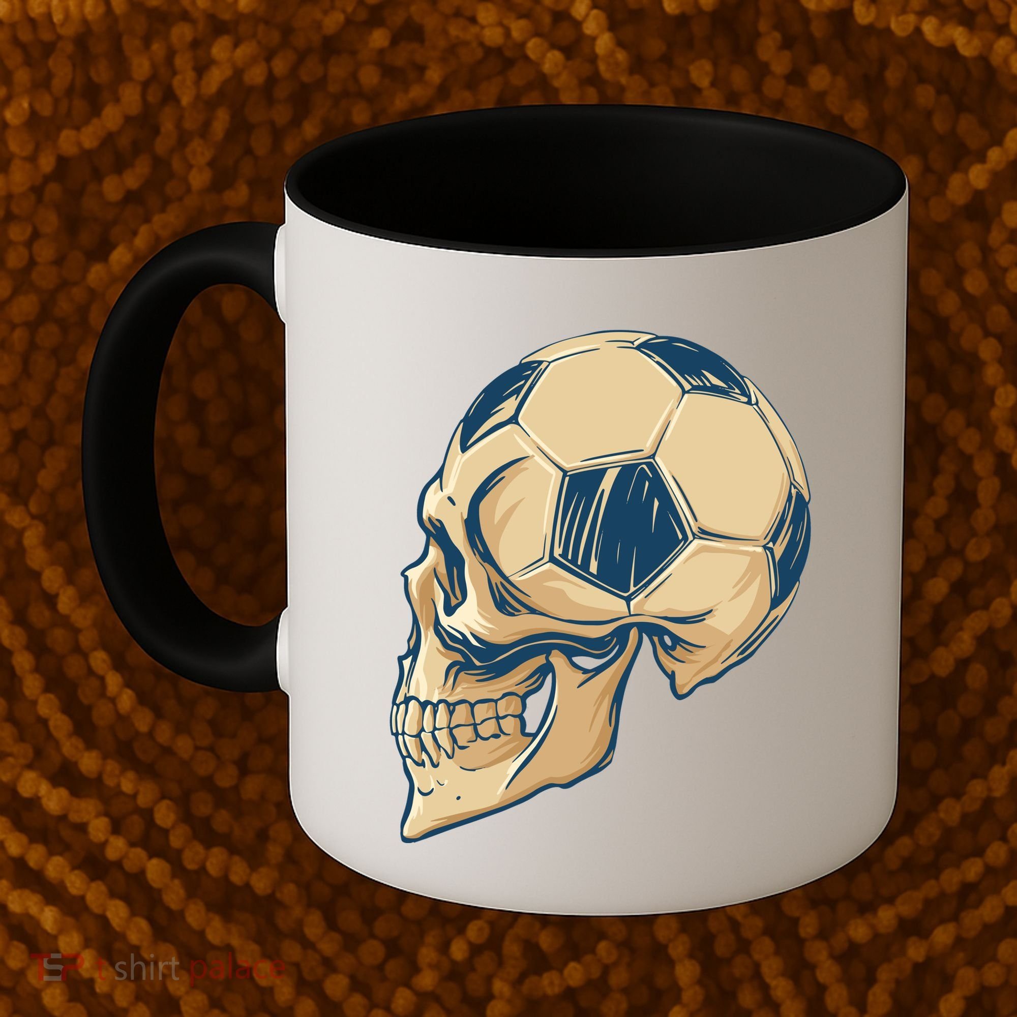 Skull Soccer Ball Coffee Mug