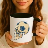 Skull Soccer Ball Coffee Mug thumb 3