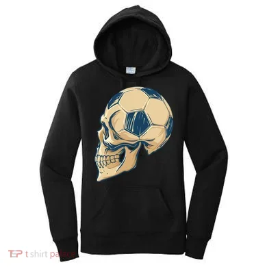 Skull Soccer Ball Women's Hoodie