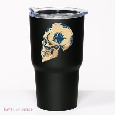 Skull Soccer Ball Tumbler