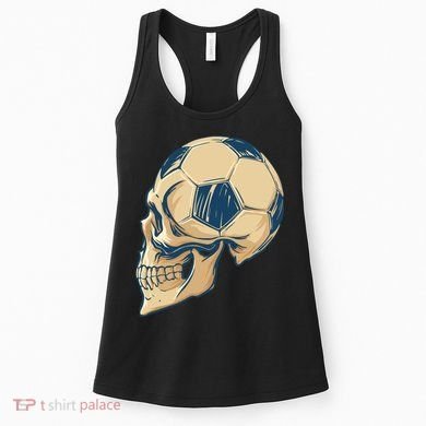 Skull Soccer Ball Women's Tank Top