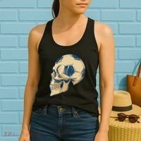 Skull Soccer Ball Women's Tank Top thumb 2