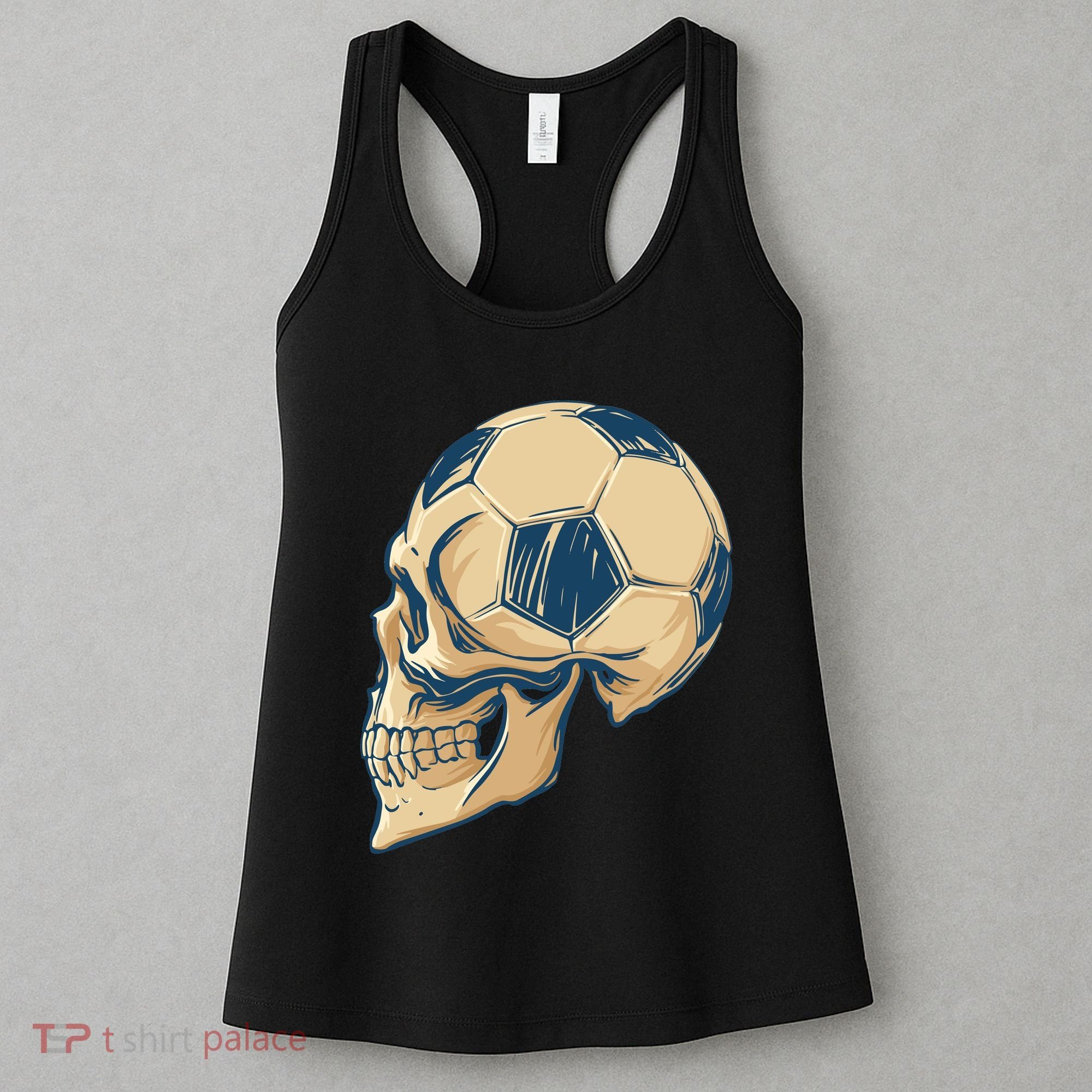 Skull Soccer Ball Women's Tank Top