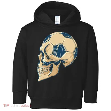 Skull Soccer Ball Toddler Hoodie