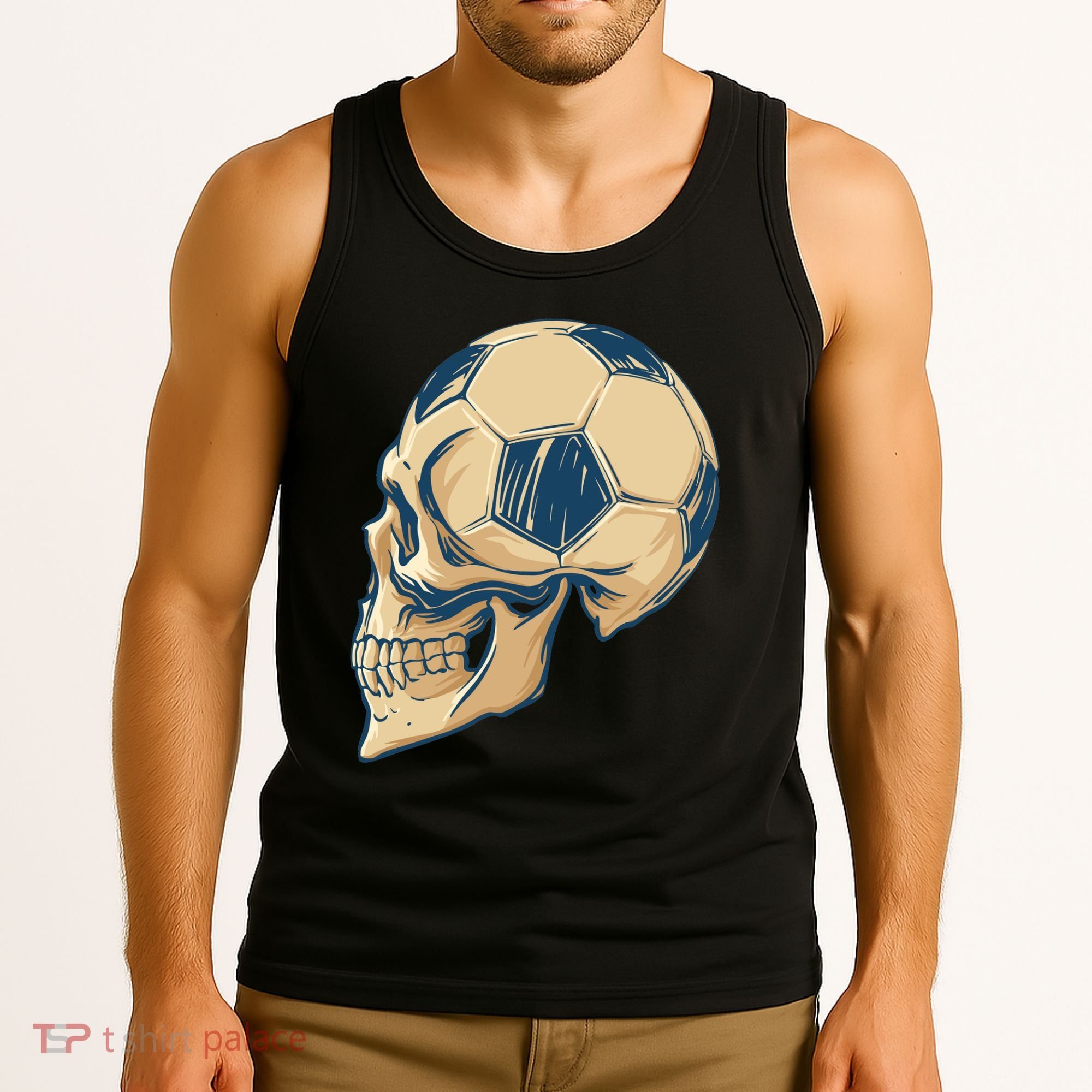 Skull Soccer Ball Tank Top