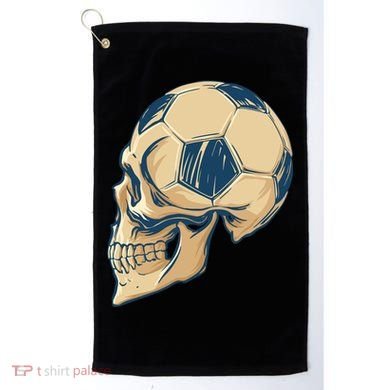 Skull Soccer Ball Golf Towel