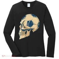 Skull Soccer Ball Women's Long Sleeve Shirt thumb 0