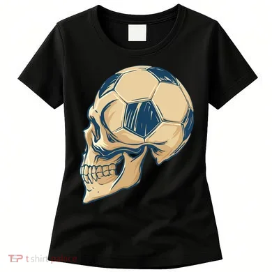 Skull Soccer Ball Women's T-Shirt