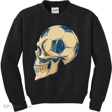 Skull Soccer Ball Kids Sweatshirt