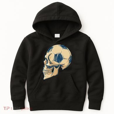 Skull Soccer Ball Kids Hoodie
