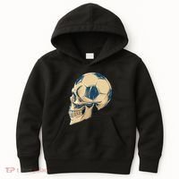 Skull Soccer Ball Kids Hoodie thumb 0