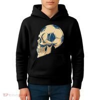 Skull Soccer Ball Kids Hoodie thumb 4