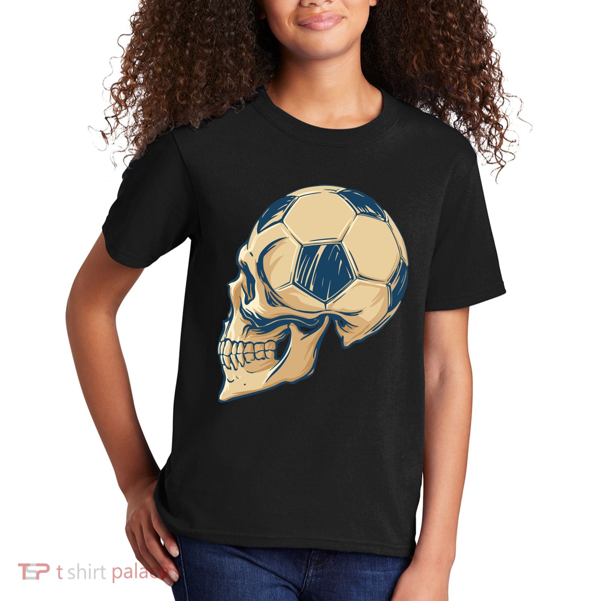 Skull Soccer Ball Kids T-Shirt