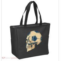 Skull Soccer Ball Tote Bag thumb 2