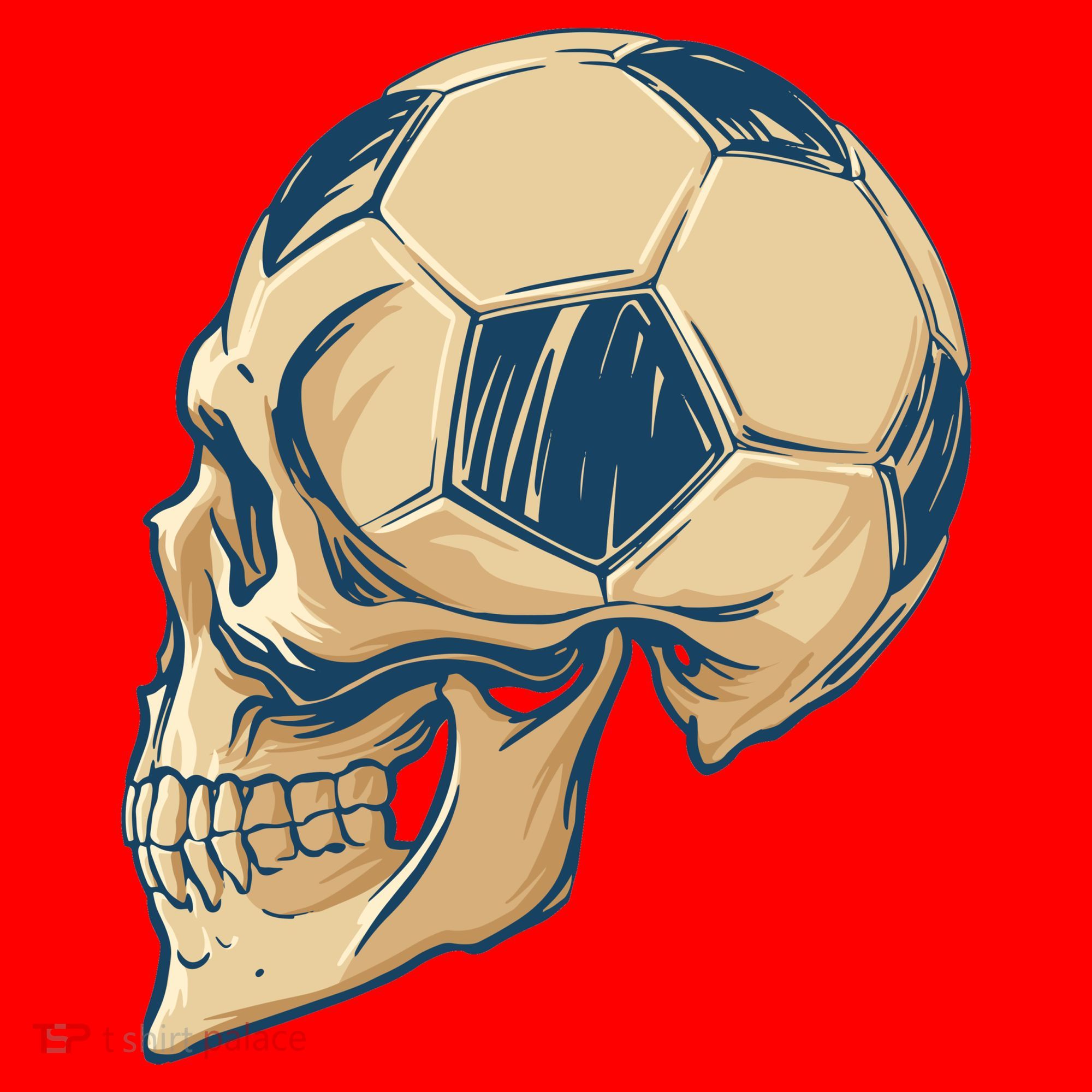 Skull Soccer Ball Santa Hat