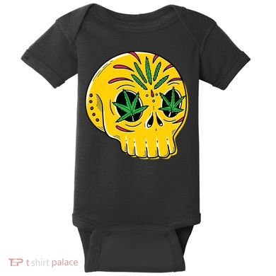 Skull Weed Baby Bodysuit