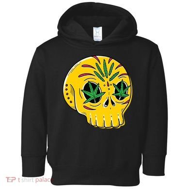 Skull Weed Toddler Hoodie
