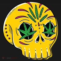 Skull Weed Women's Long Sleeve Shirt thumb 2