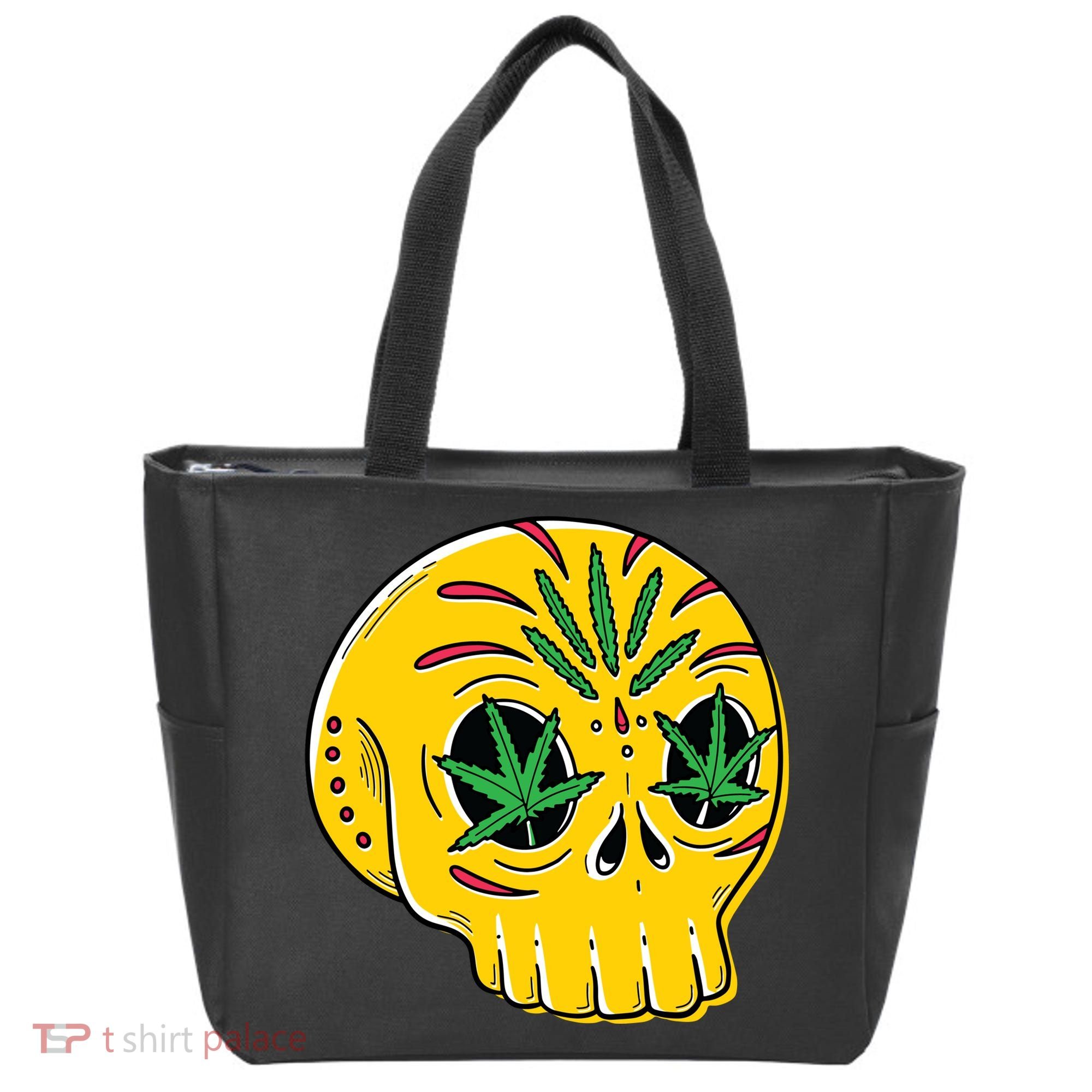 Skull Weed Tote Bag