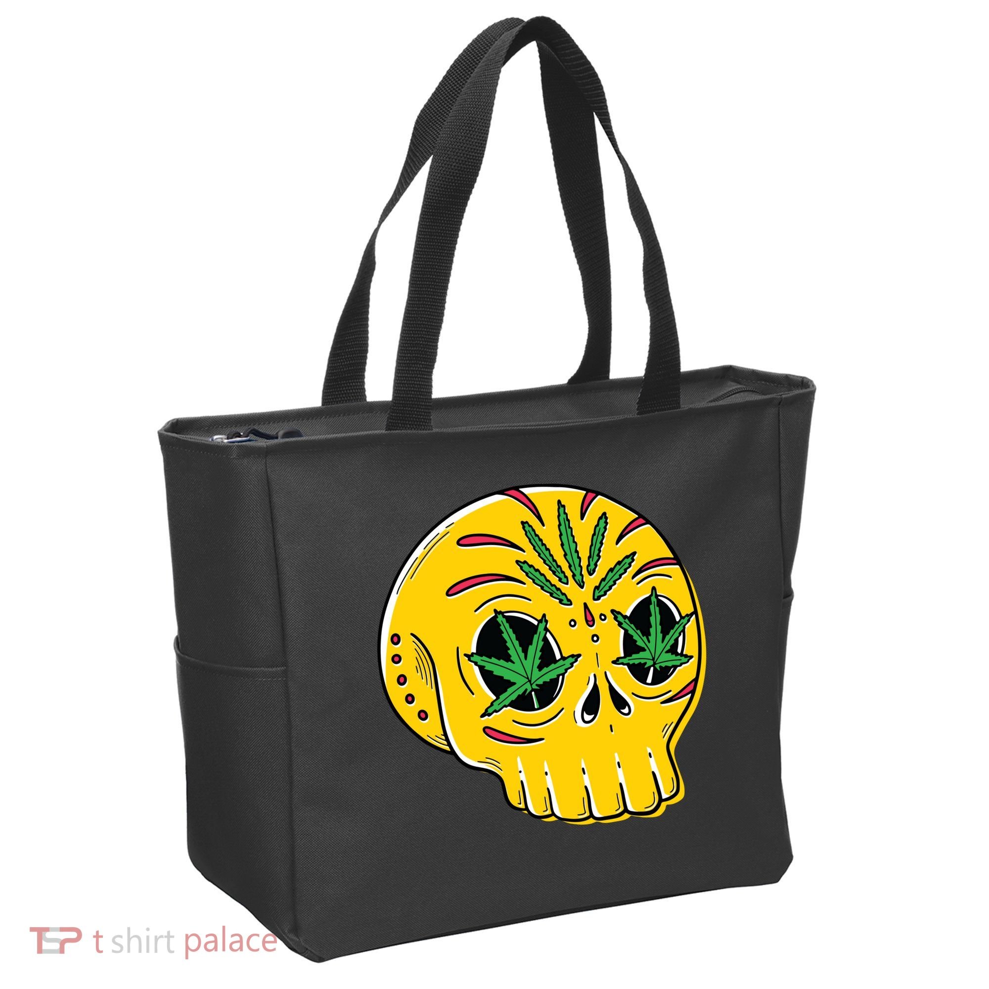 Skull Weed Tote Bag
