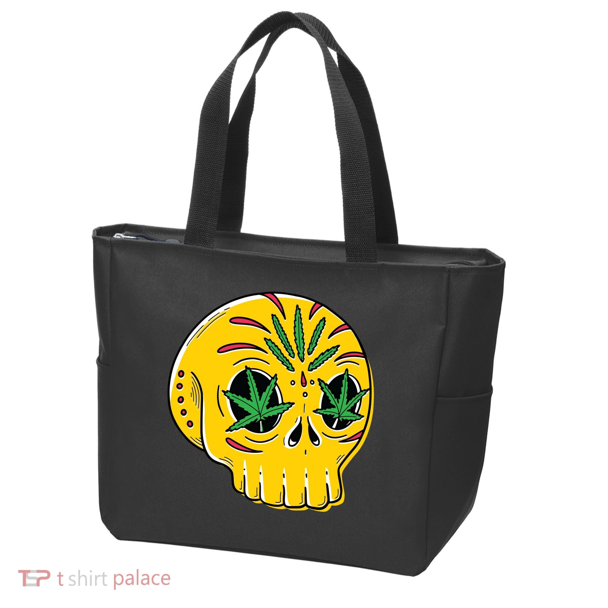 Skull Weed Tote Bag