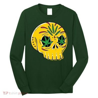 Skull Weed Long Sleeve Shirt