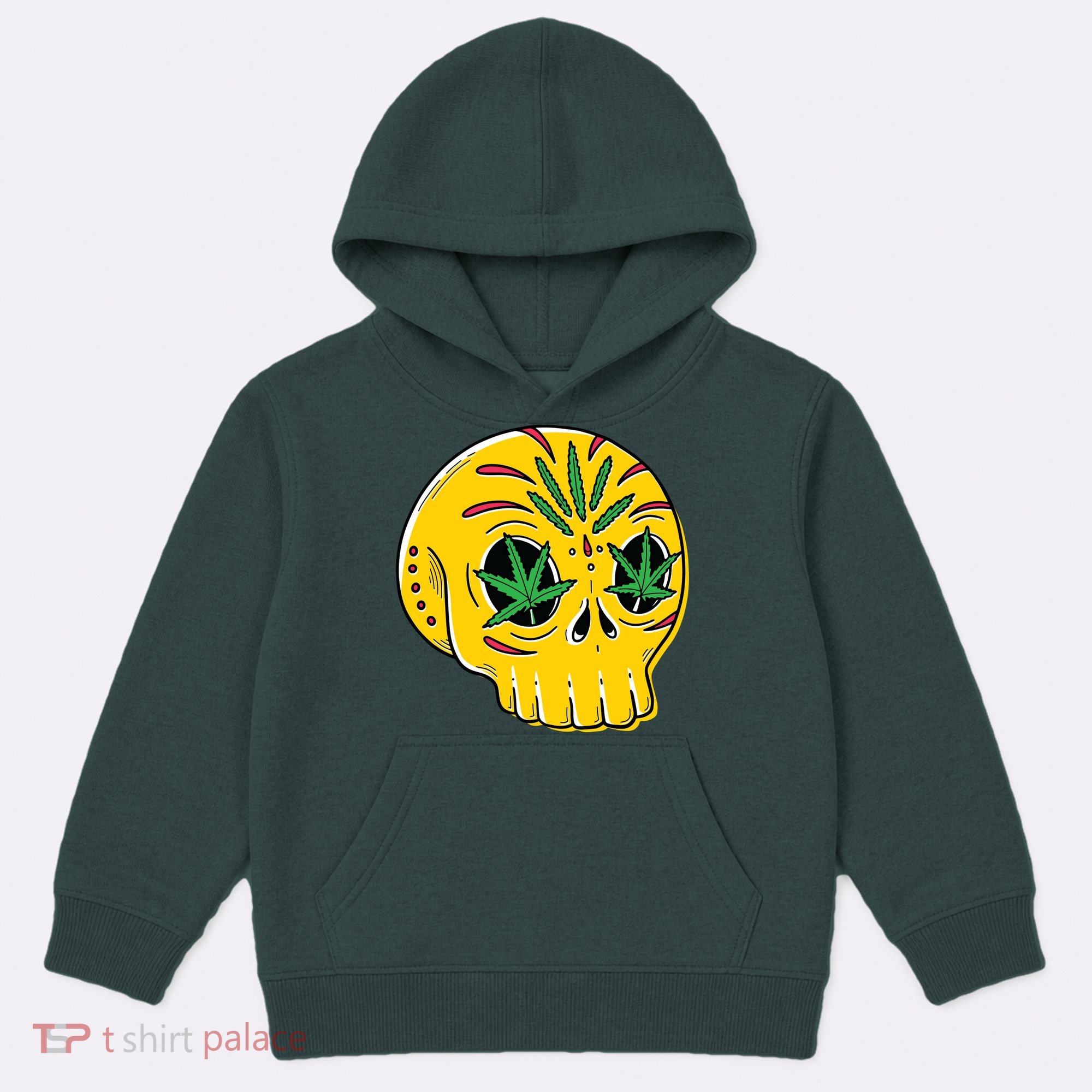 Skull Weed Kids Hoodie