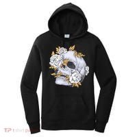 Skull White Flowers Women's Hoodie thumb 0