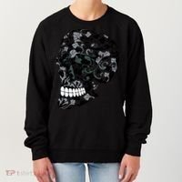 Skull With Flowers Day of the Dead Women's Sweatshirt thumb 0